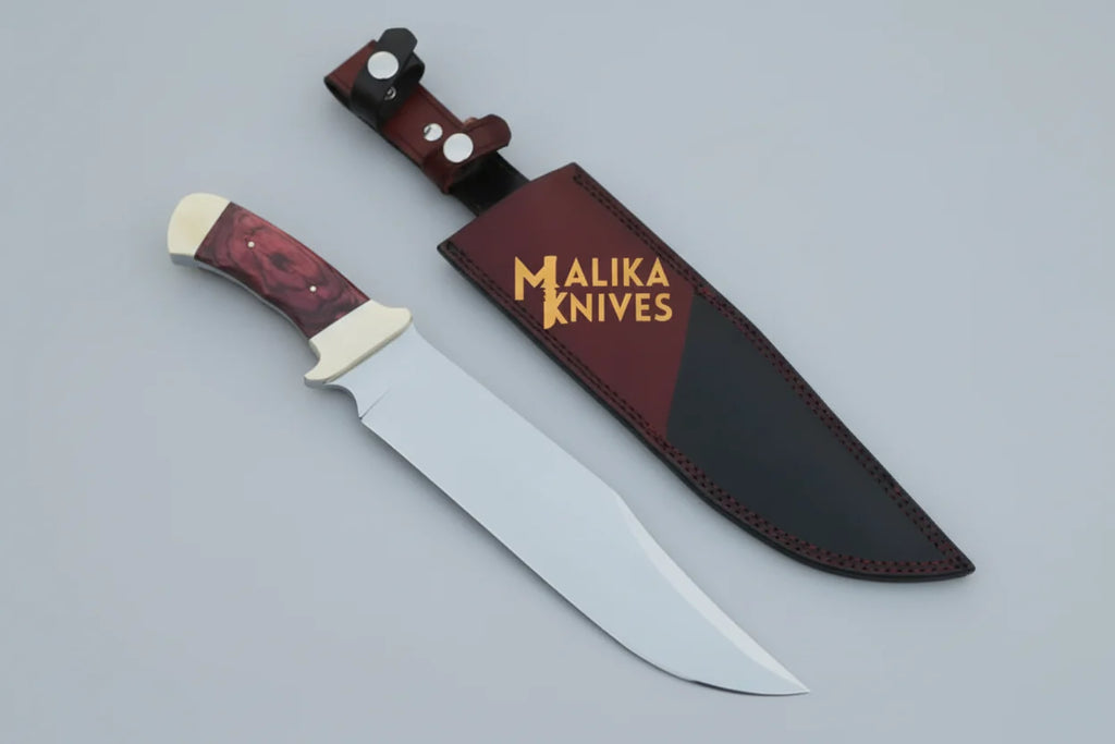 Full Tang Texas Bowie Knife | Red Pakka Wood