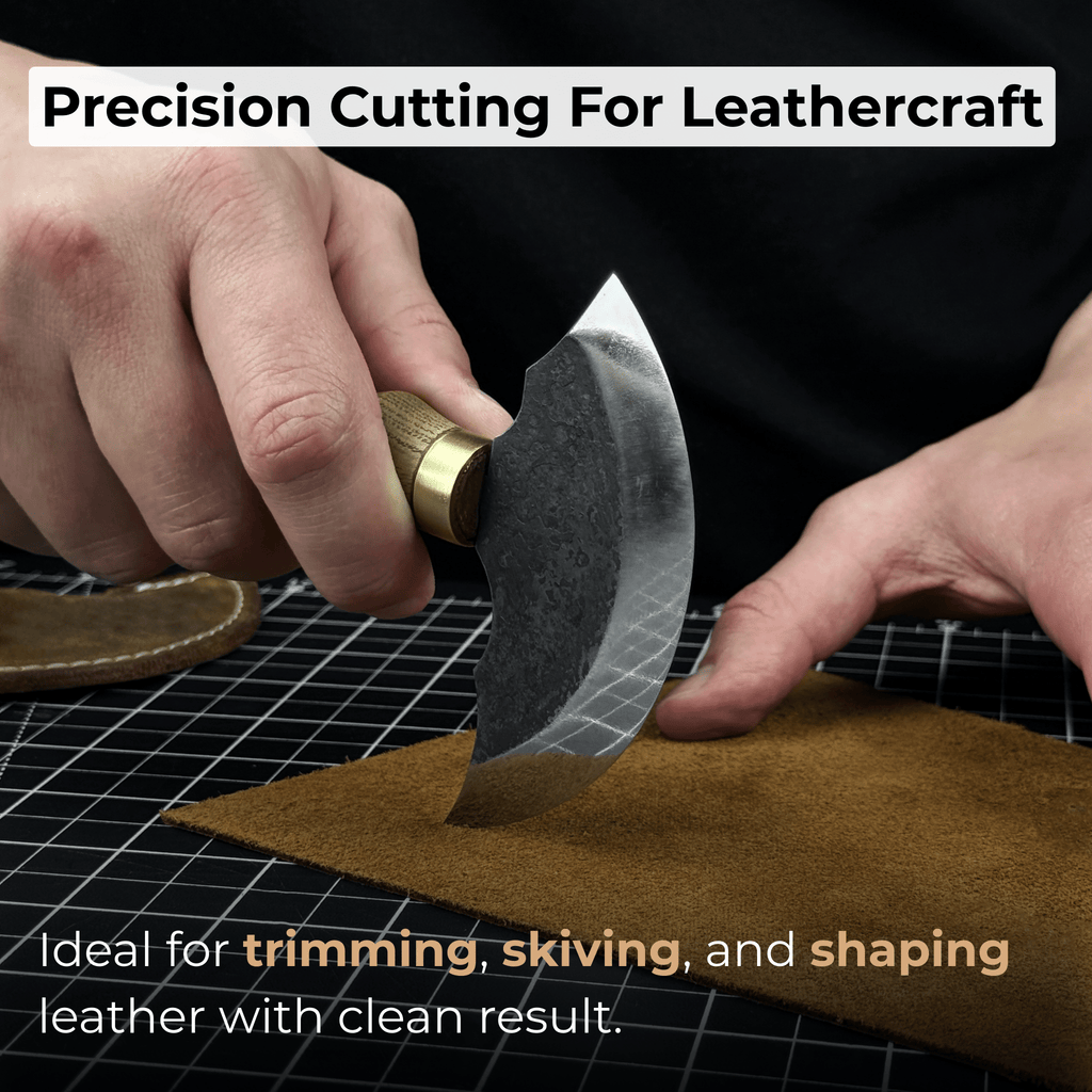 2-Piece Rounded and Straight Leather Knife Set