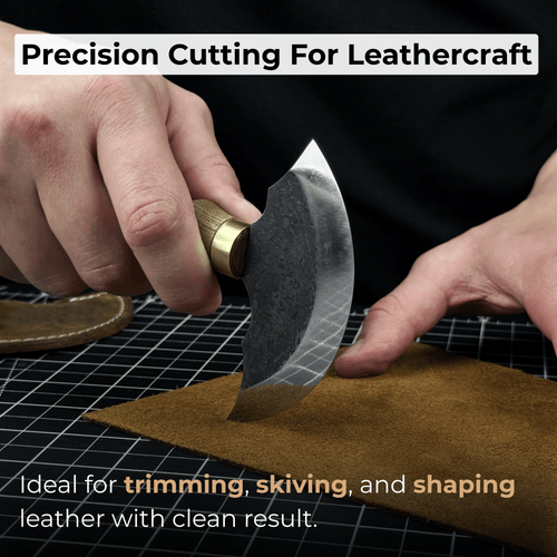 2-Piece Rounded and Straight Leather Knife Set