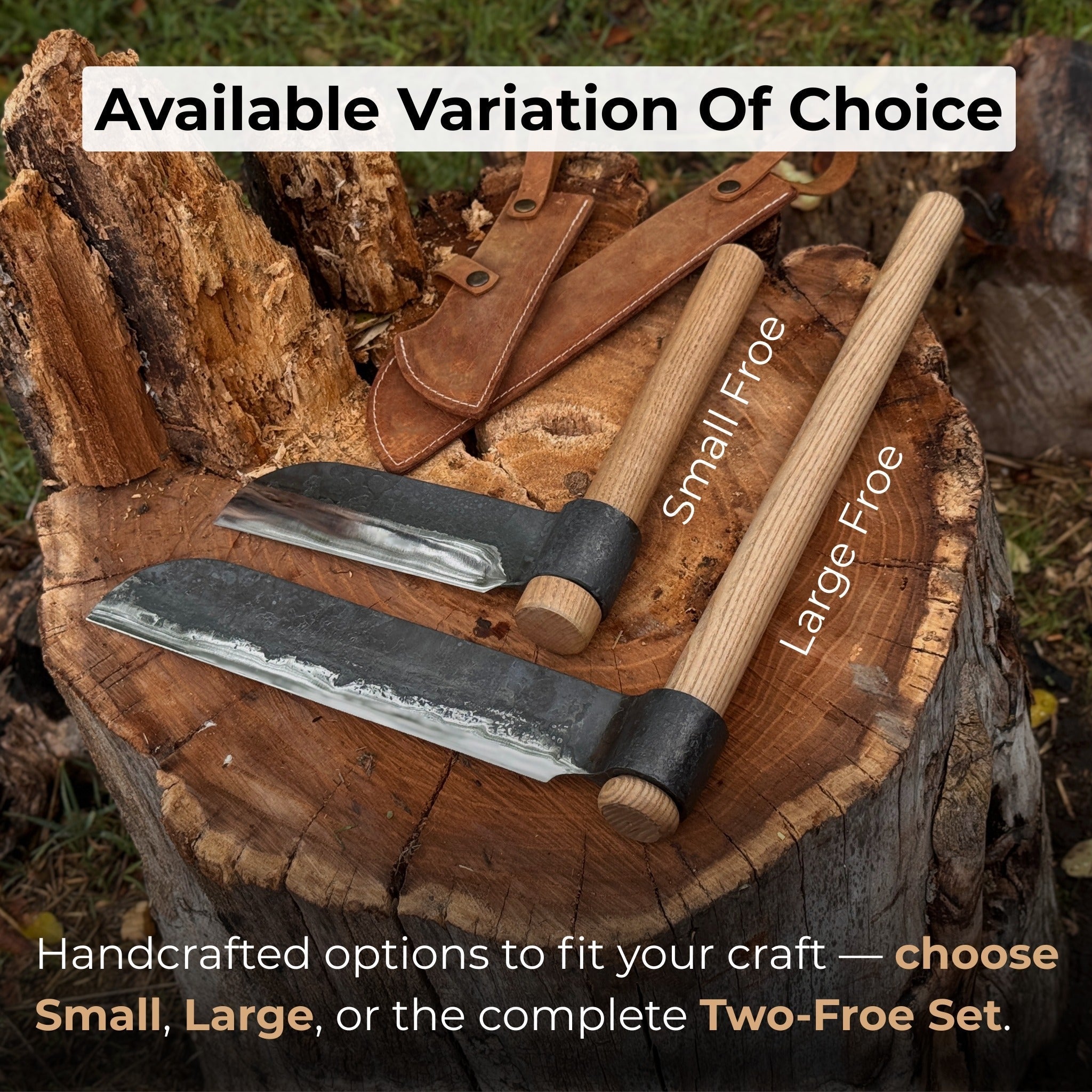 2-Piece Splitting Froe Set