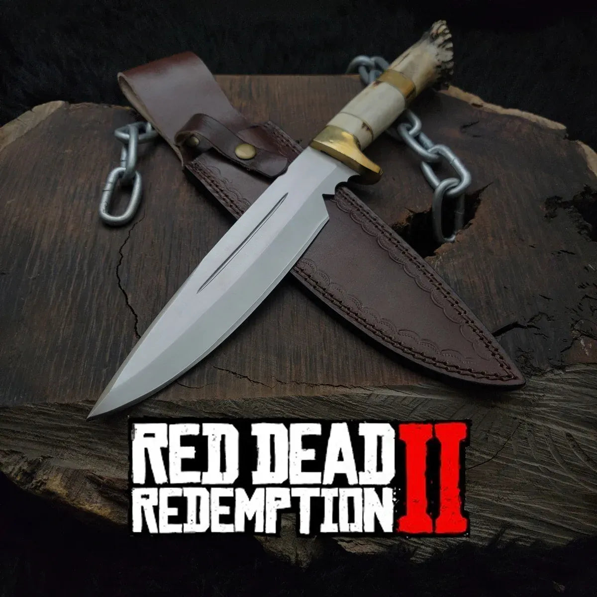 Red Dead Redemption 2 Knife With Antler Handle