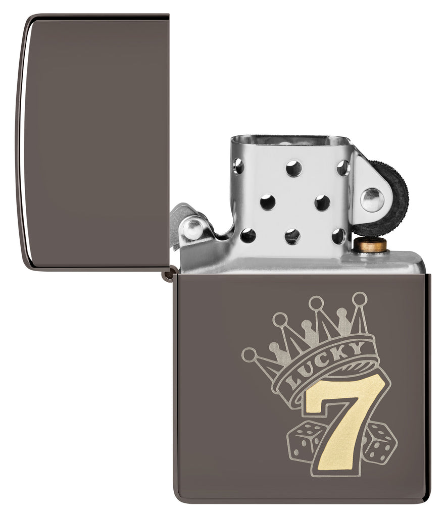 Zippo Lucky 7, Black Ice Lighter #48913