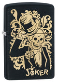 Zippo Bronze Joker, Black Matte Lighter #29632
