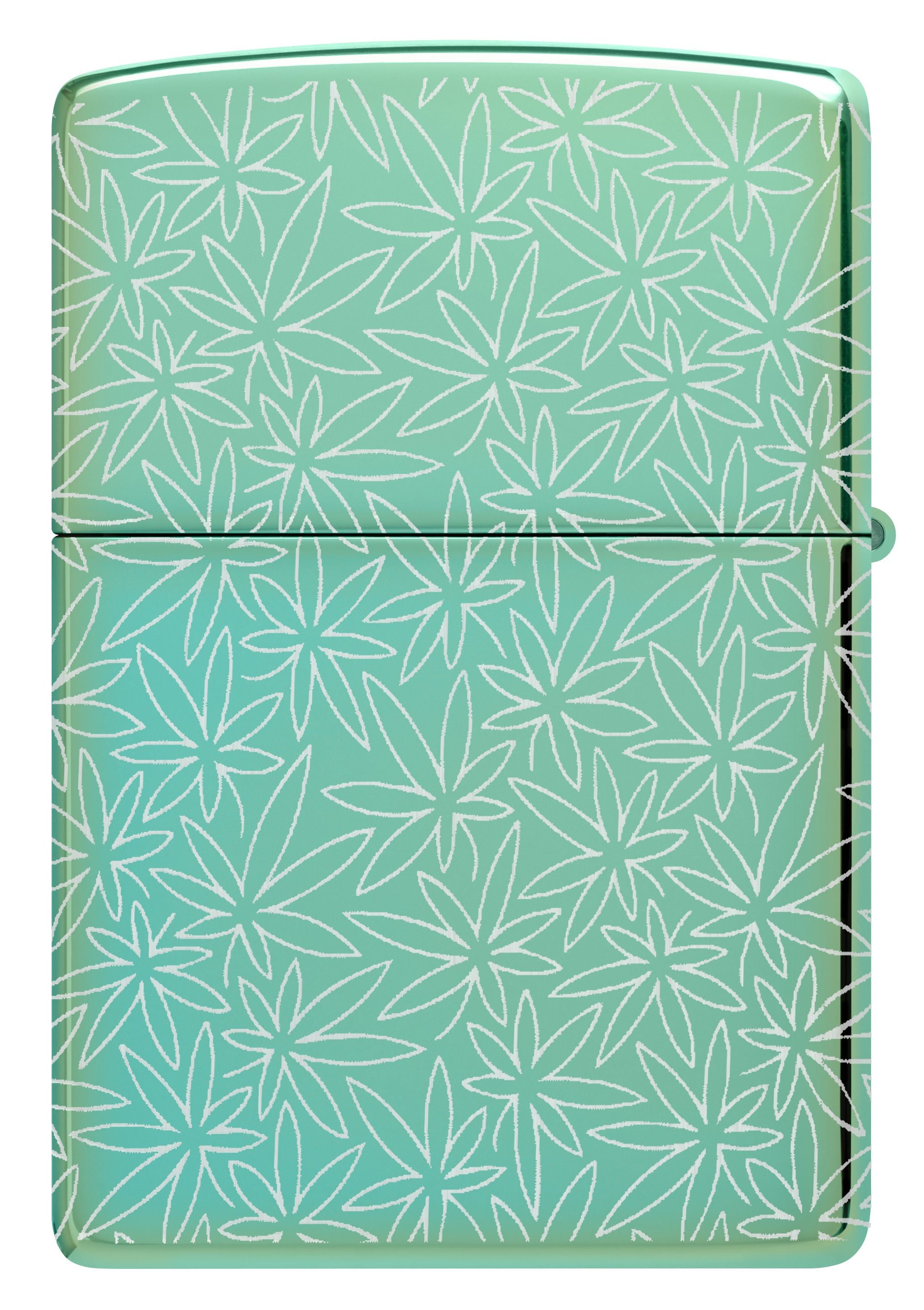 Zippo Cannabis 360°, High Polish Green Lighter #46294