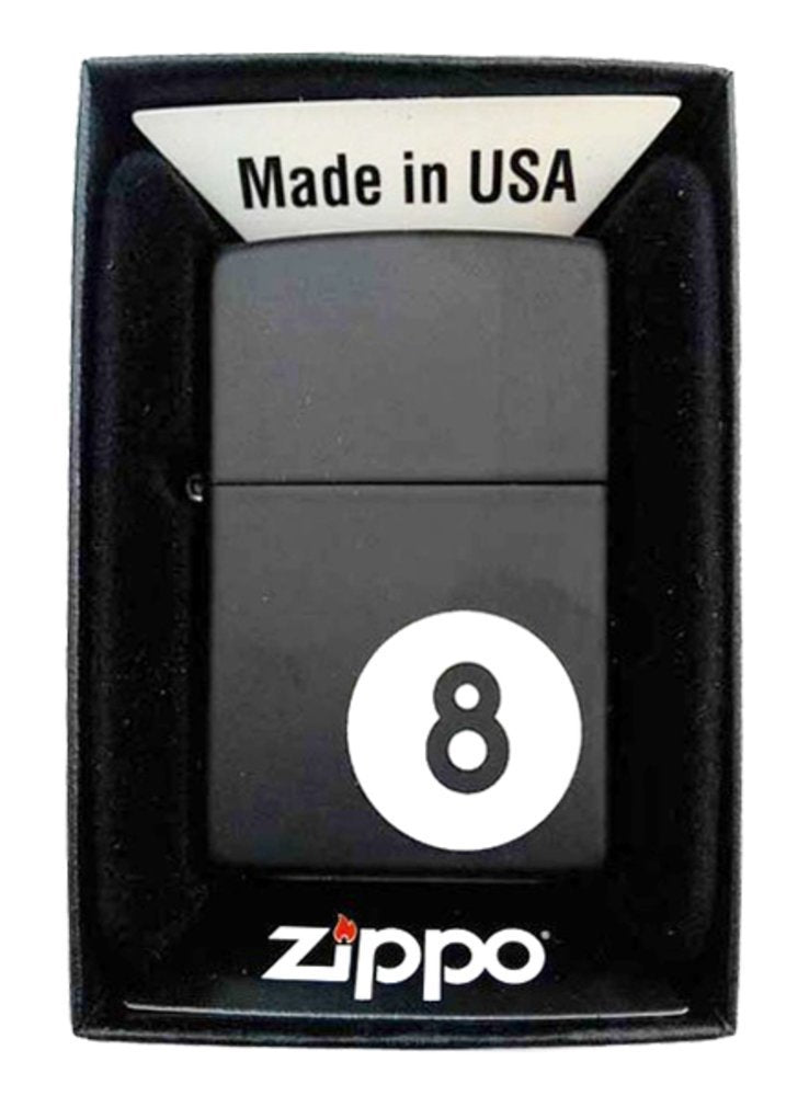 Zippo 8-Ball, Black Matte Lighter #28432
