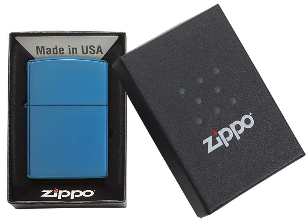 Zippo Sapphire, High Polish Blue Lighter #20446