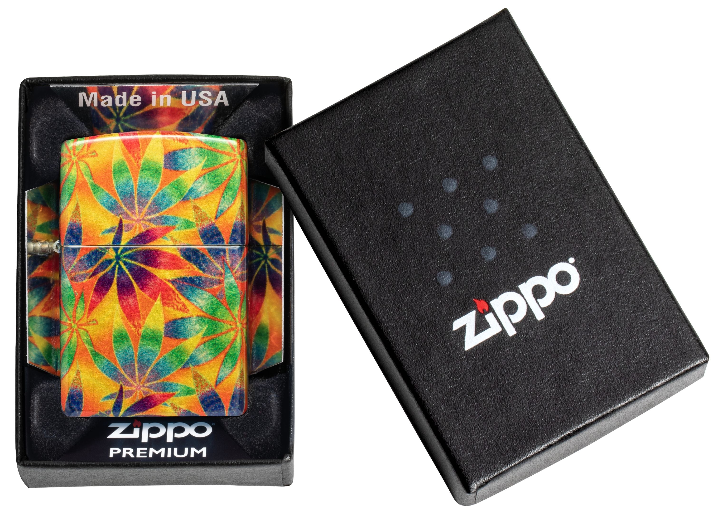Zippo Cannabis Tumbled Brass, 540° Fusion Lighter #48776