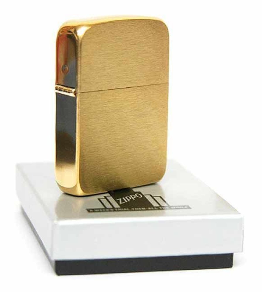 Zippo 1941 Replica, Brushed Brass Lighter #1941B