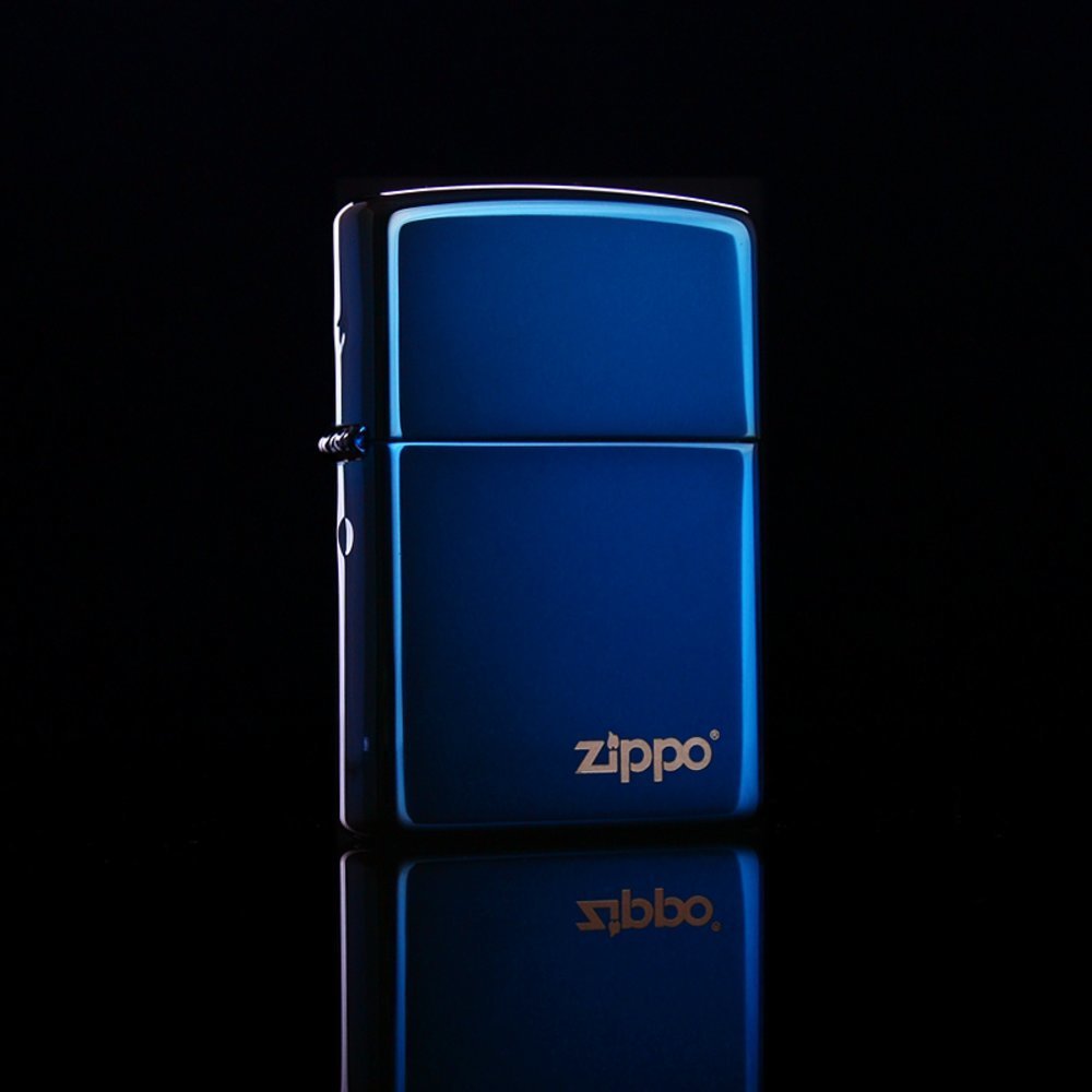 Zippo Classic High Polish Blue with Logo, Lighter #20446ZL