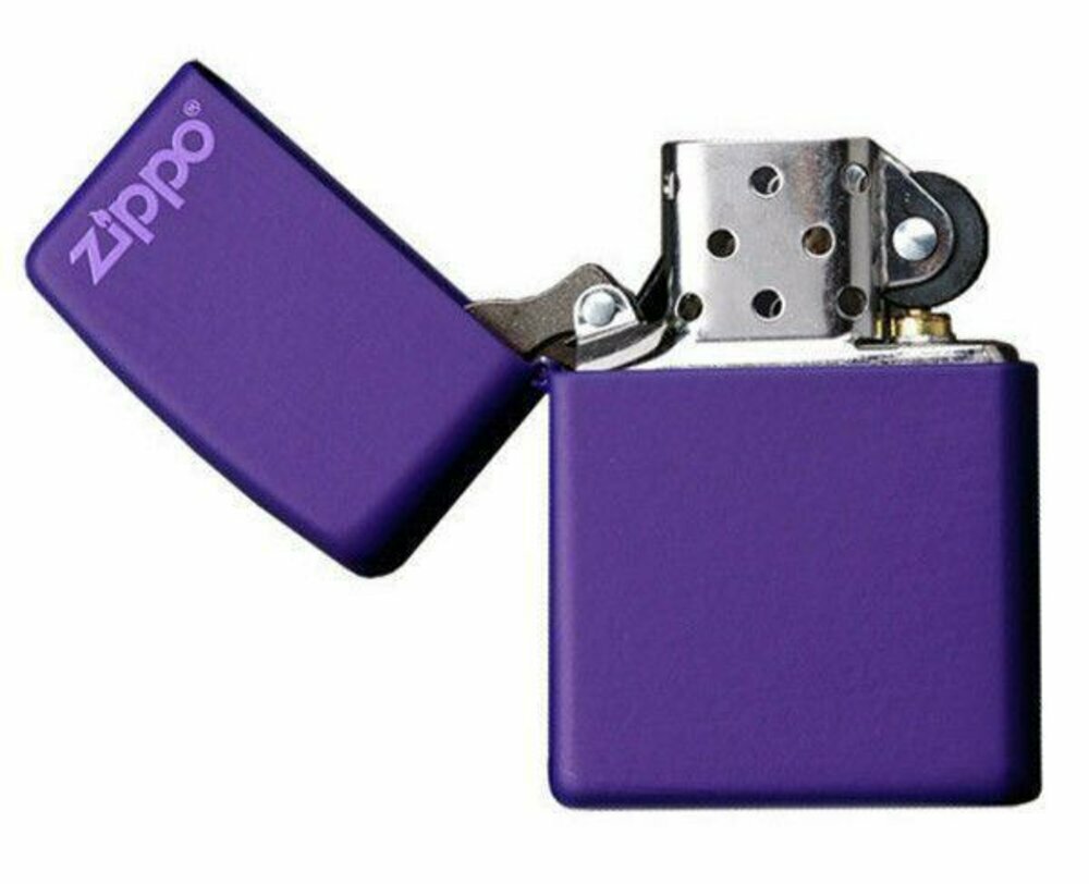 Zippo Classic Purple Matte with Logo, Lighter #237ZL