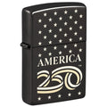 Zippo America 250, High Polish Black Collectible Lighter #47293
