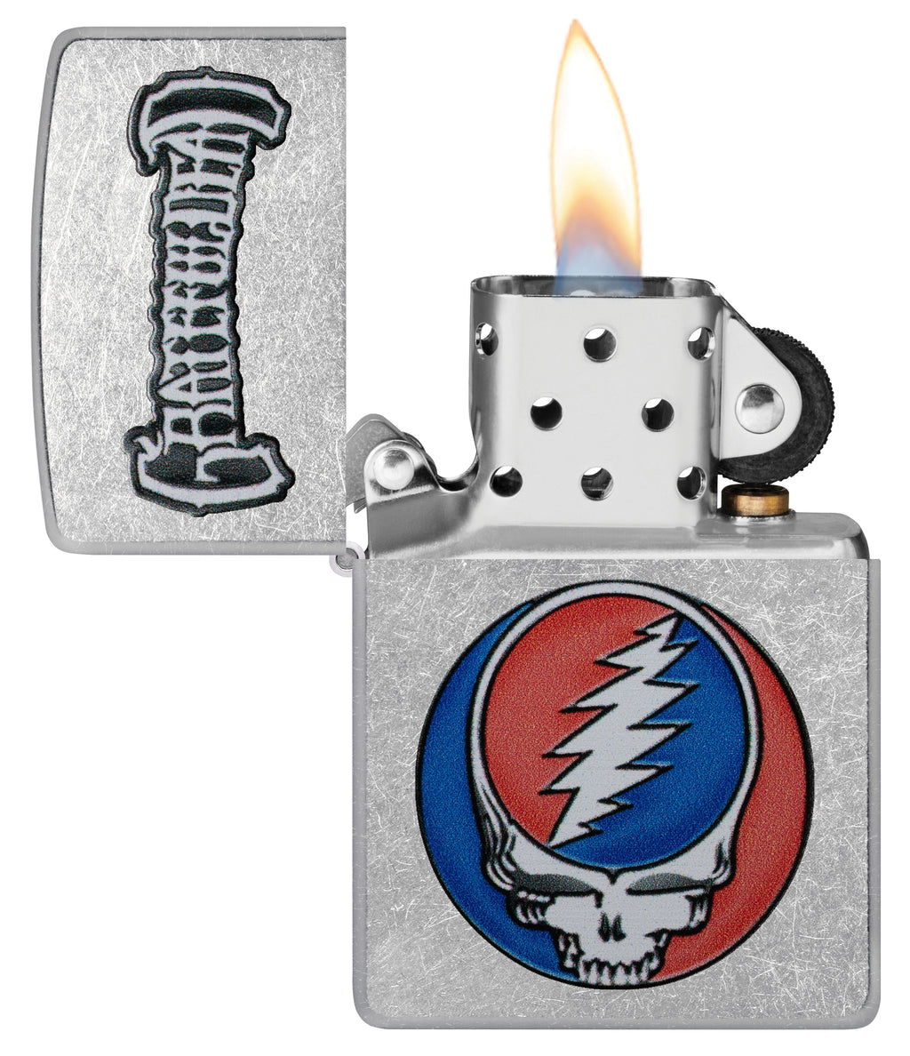 Zippo Grateful Dead Stealie Logo, Street Chrome Lighter #47247