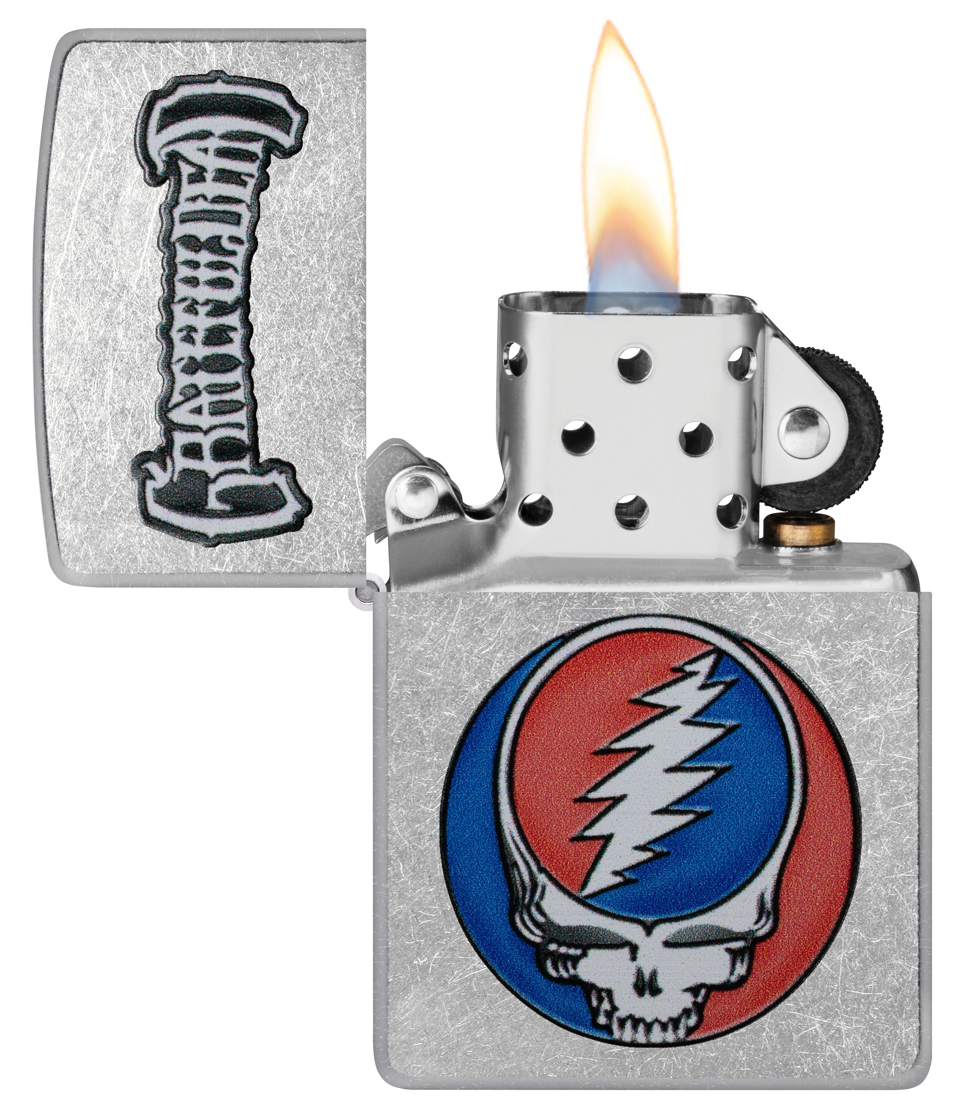 Zippo Grateful Dead Stealie Logo, Street Chrome Lighter #47247