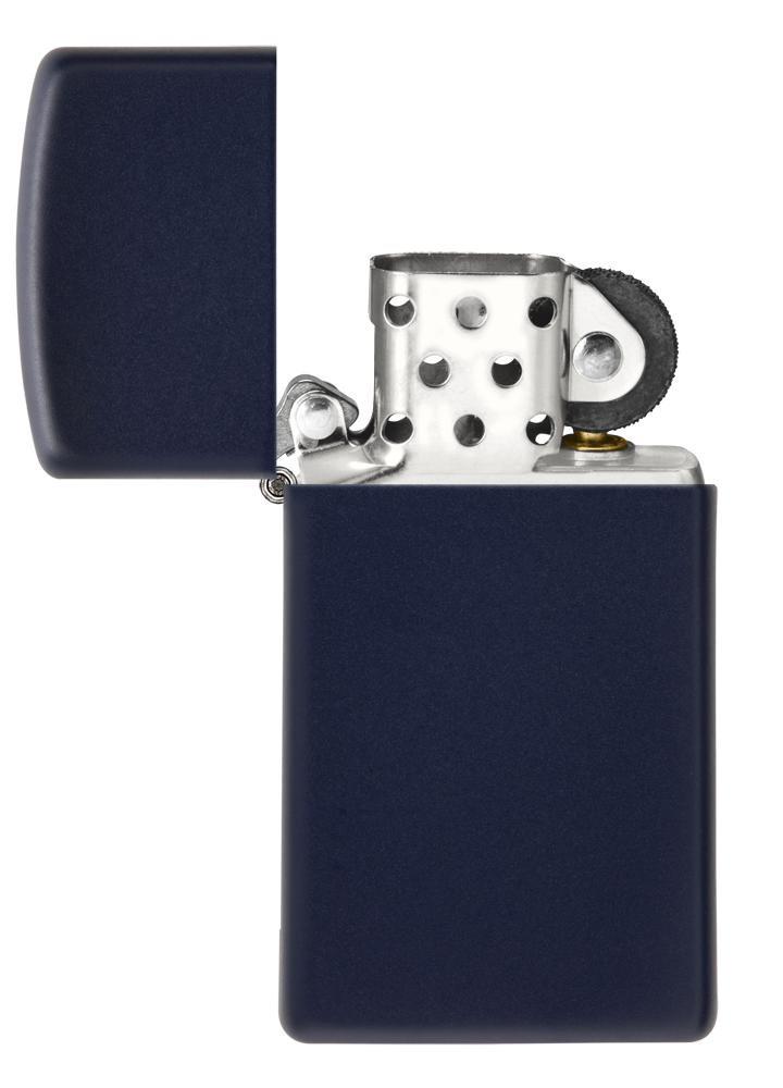 Zippo Slim Original Box, Navy Blue Matte Lighter #1639
