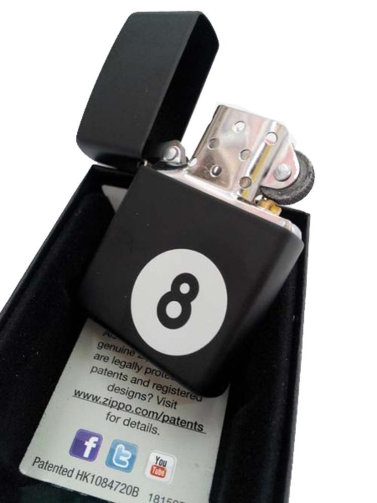 Zippo 8-Ball, Black Matte Lighter #28432