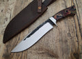 Handmade Knives Gear Garage bushcraft survival camping Bowie knife with 1095 C steel fixed blade for hunting and outdoor use