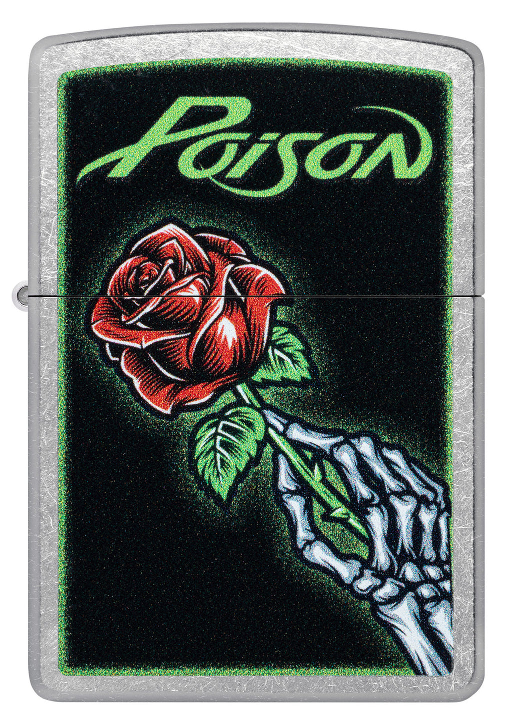 Zippo Poison Vibrant Rose, Street Chrome Lighter #46593