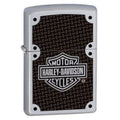 Zippo Harley-Davidson Carbon Fiber, Satin Chrome Lighter #24025