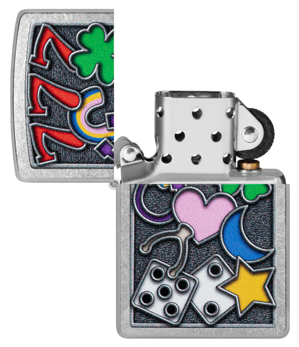 Zippo Casino Vibes, Street Chrome Lighter #48682
