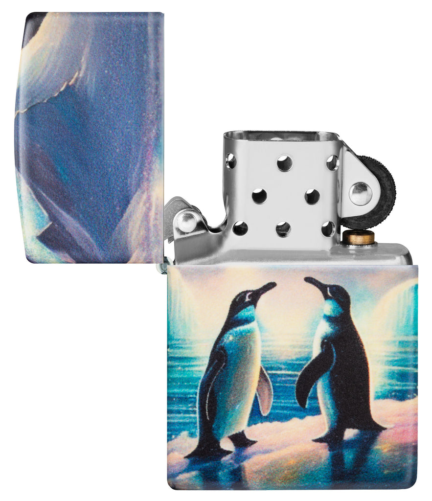 Zippo Penguin Glow-in-the-Dark, 540° Color Lighter #46014