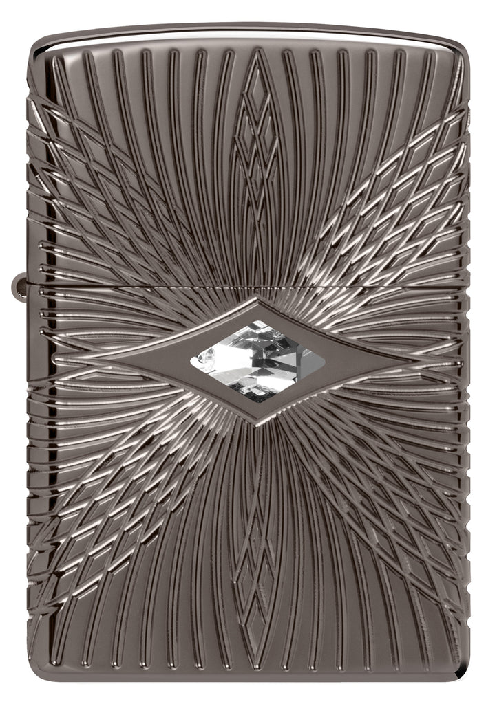 Zippo Armor Pattern MultiCut, Black Ice Lighter #49291