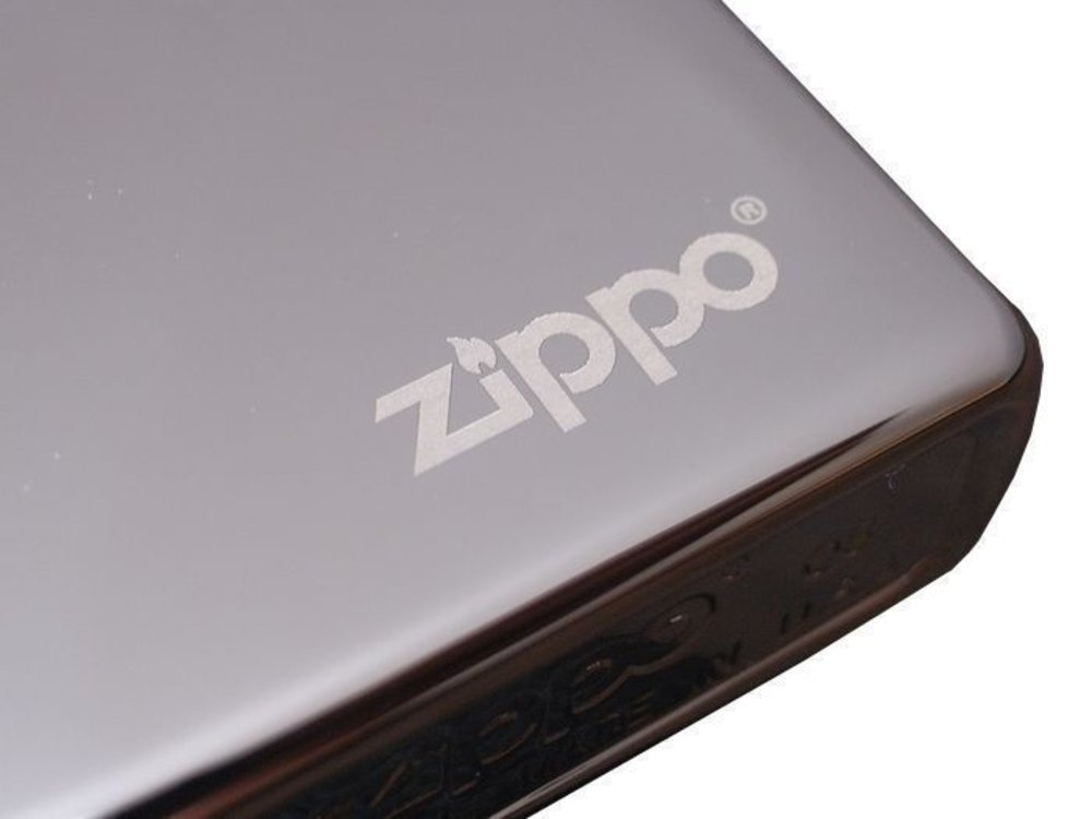 Zippo Classic Black Ice with Logo, Lighter #150ZL