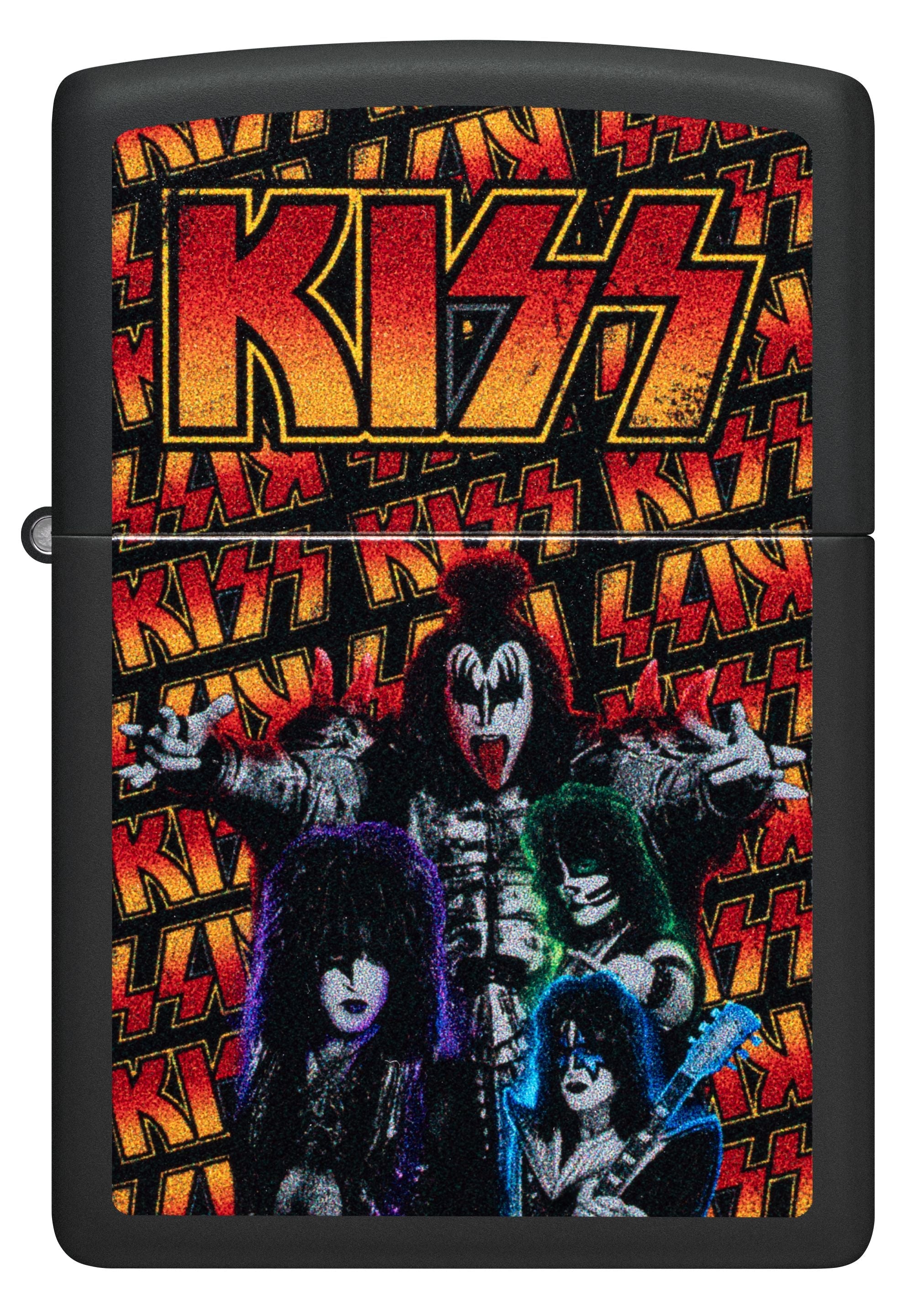 Zippo KISS Rock Band, Black Matte Lighter #47202