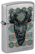 Zippo Buck Wear Buffalo, Street Chrome Lighter #46422