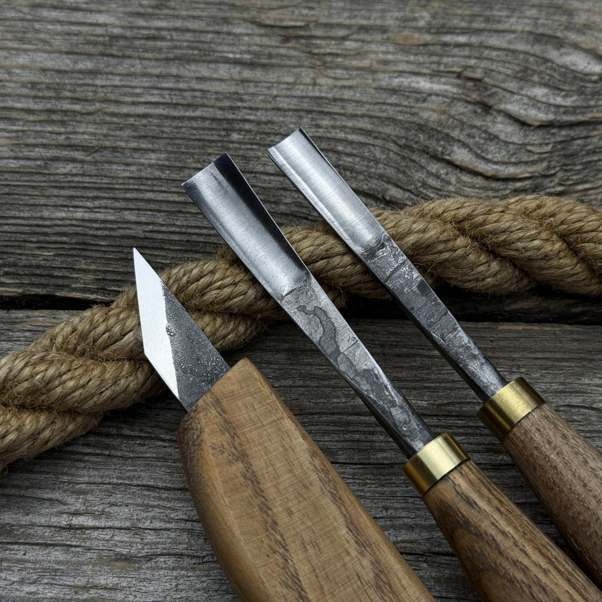3-Piece Carving Set – Detail Gouges & Whittling Knife