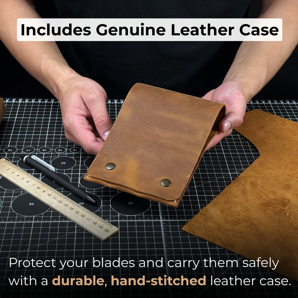 3-Piece Leather Edge Skiver Set