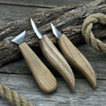 3-Piece Wood Carving Knife Set