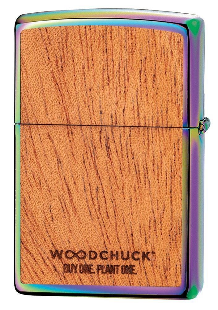 Zippo WOODCHUCK USA Cannabis Leaves, High Polish Spectrum Lighter #29903