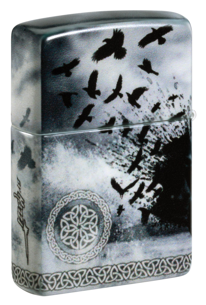 Zippo Mazzi Gothic Lady Ravens, 540° Color Lighter #48969