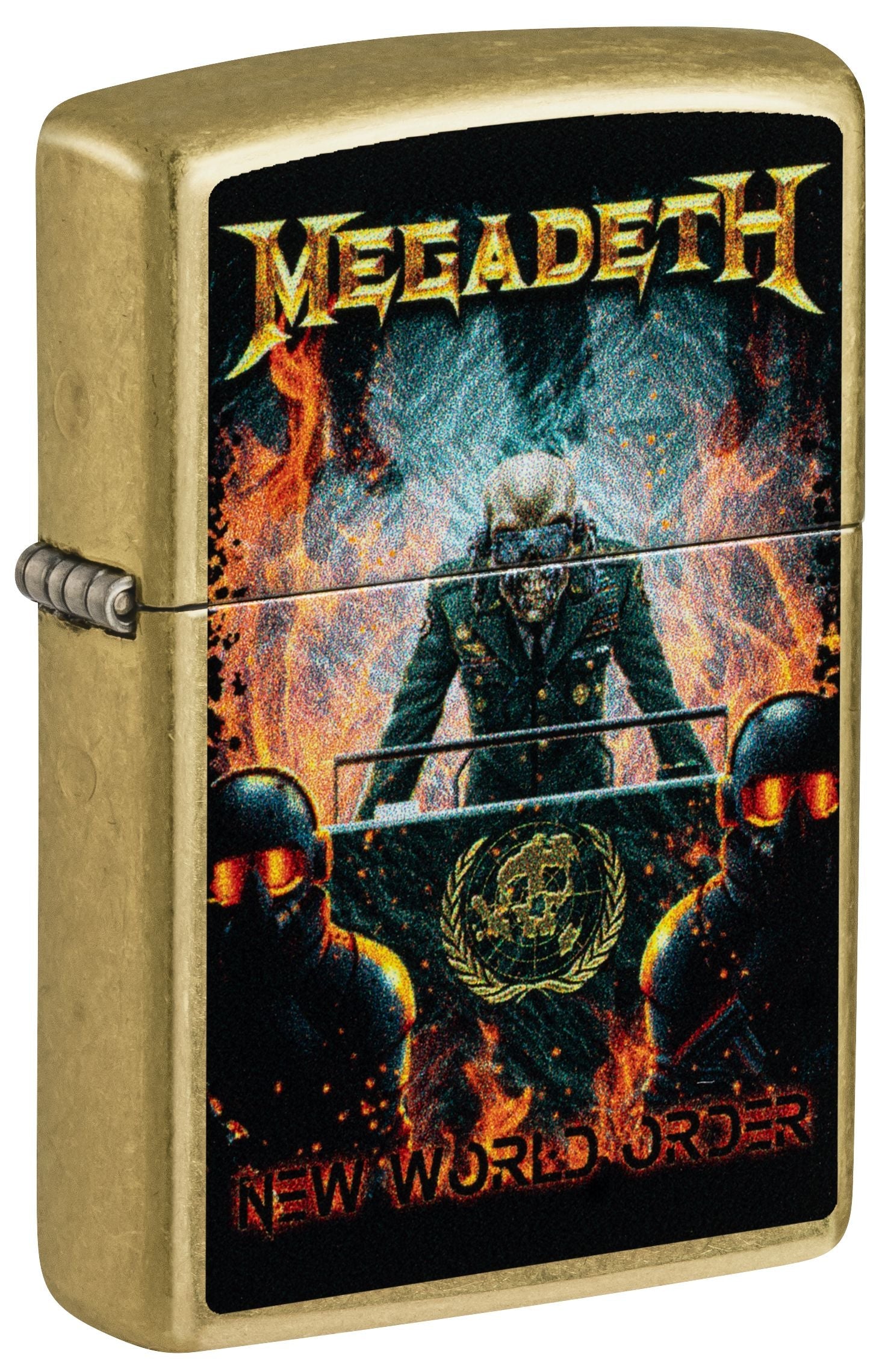 Zippo Megadeth World Order, Street Brass Lighter #47236