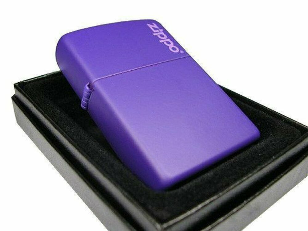 Zippo Classic Purple Matte with Logo, Lighter #237ZL