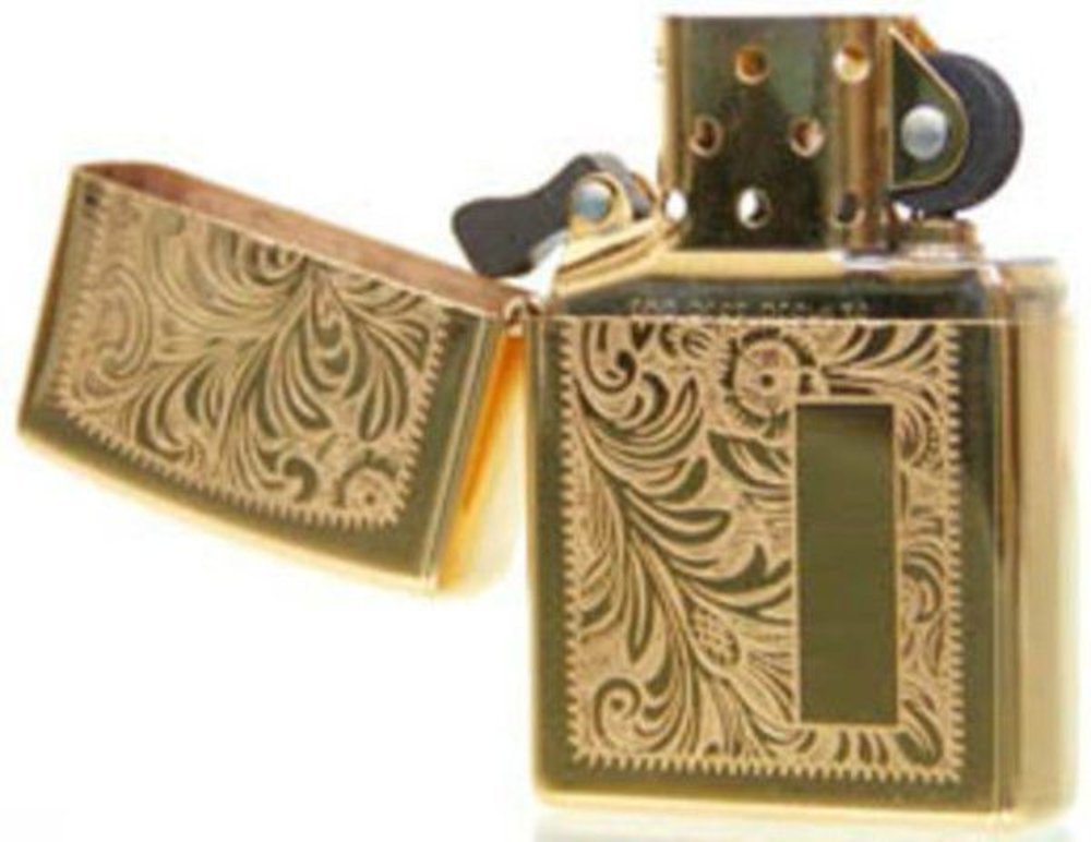 Zippo Venetian, High Polish Brass Lighter #352B