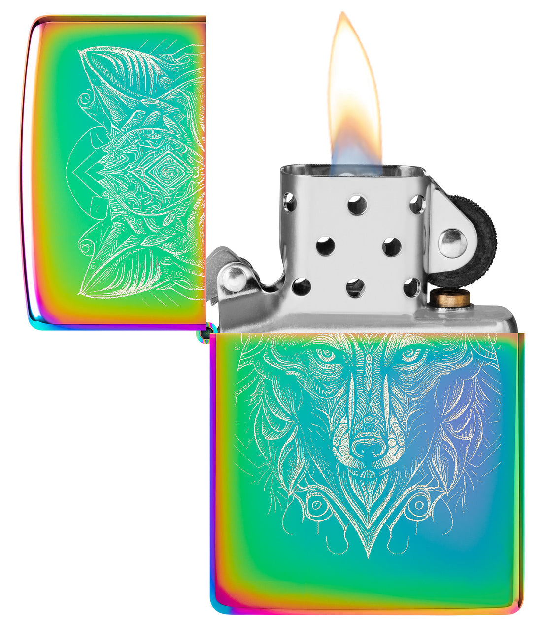 Zippo Mystic Wolf, Multi Color Lighter #46176