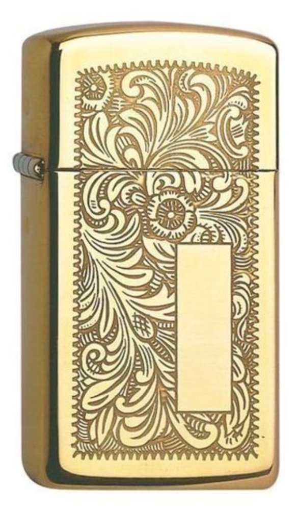 Zippo Venetian, High Polish Brass Lighter #1652B