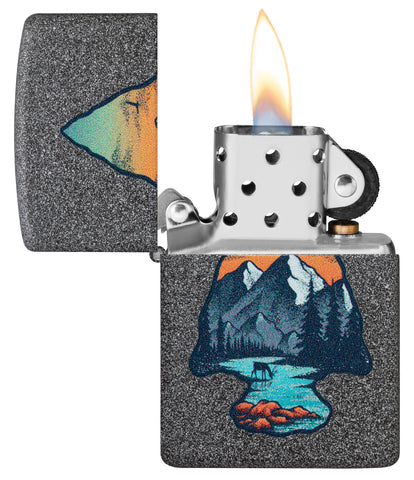 Zippo Mountain, Iron Stone Lighter #46007