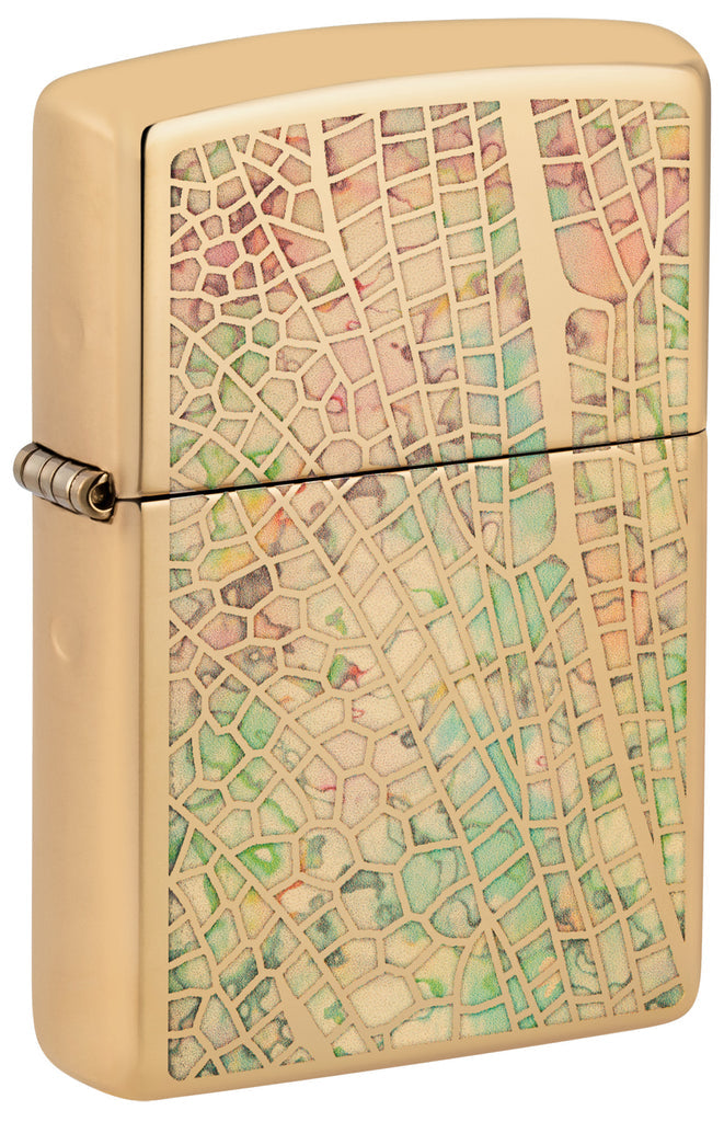 Zippo Dragonfly Wing, High Polish Brass Lighter #46006