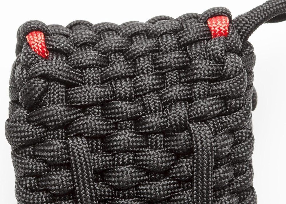 Zippo Nylon Paracord Pouch w/ Belt Loop, Black, 5mm Rope #40467