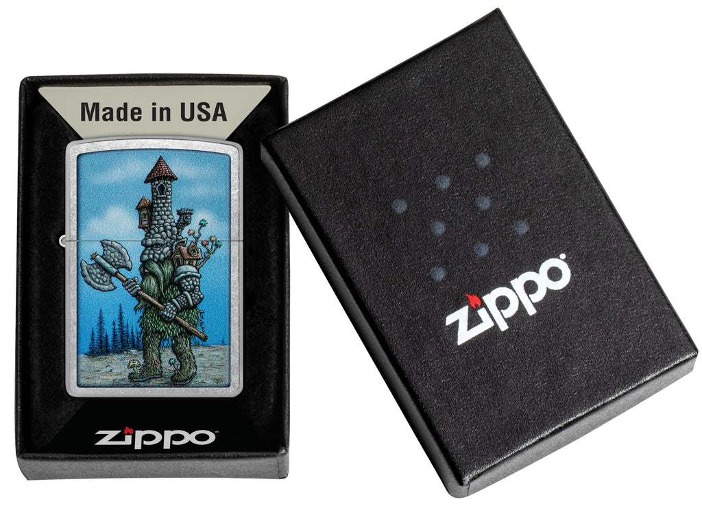 Zippo Knight Monster, Street Chrome Lighter #46246