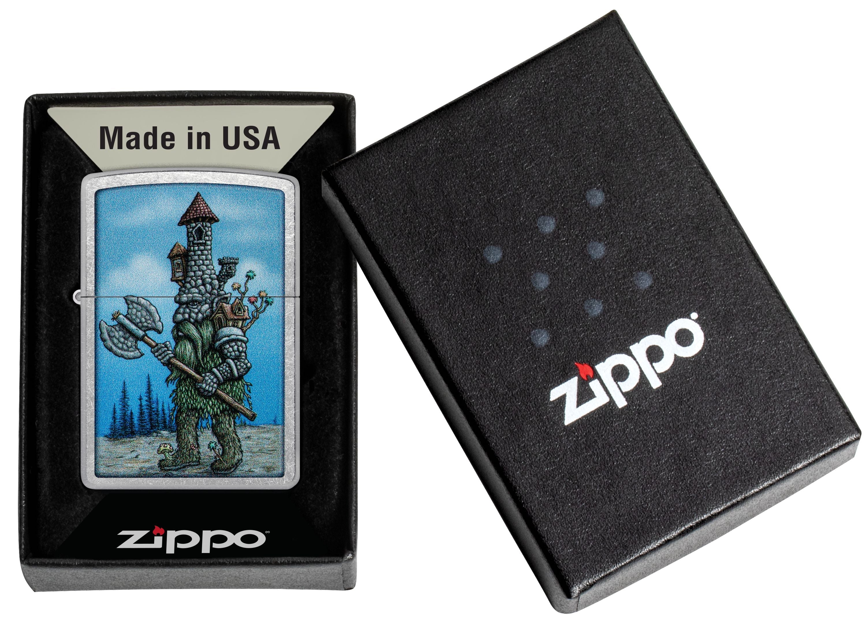 Zippo Knight Monster, Street Chrome Lighter #46246