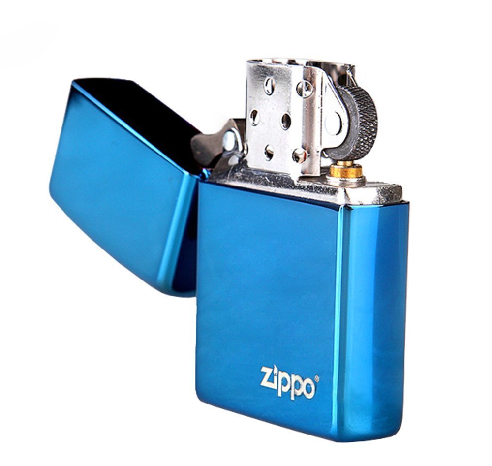 Zippo Classic High Polish Blue with Logo, Lighter #20446ZL
