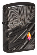Zippo Armor Z Crystal, High Polish Black Lighter #46928