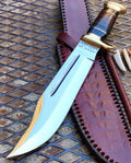 Cskforged Crocodile Dundee Outback-inspired Dundee knife with a polished blade and rugged handle, suited for outdoor use