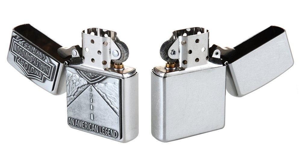Zippo Harley-Davidson American Legend Emblem, Street Chrome Lighter #20229