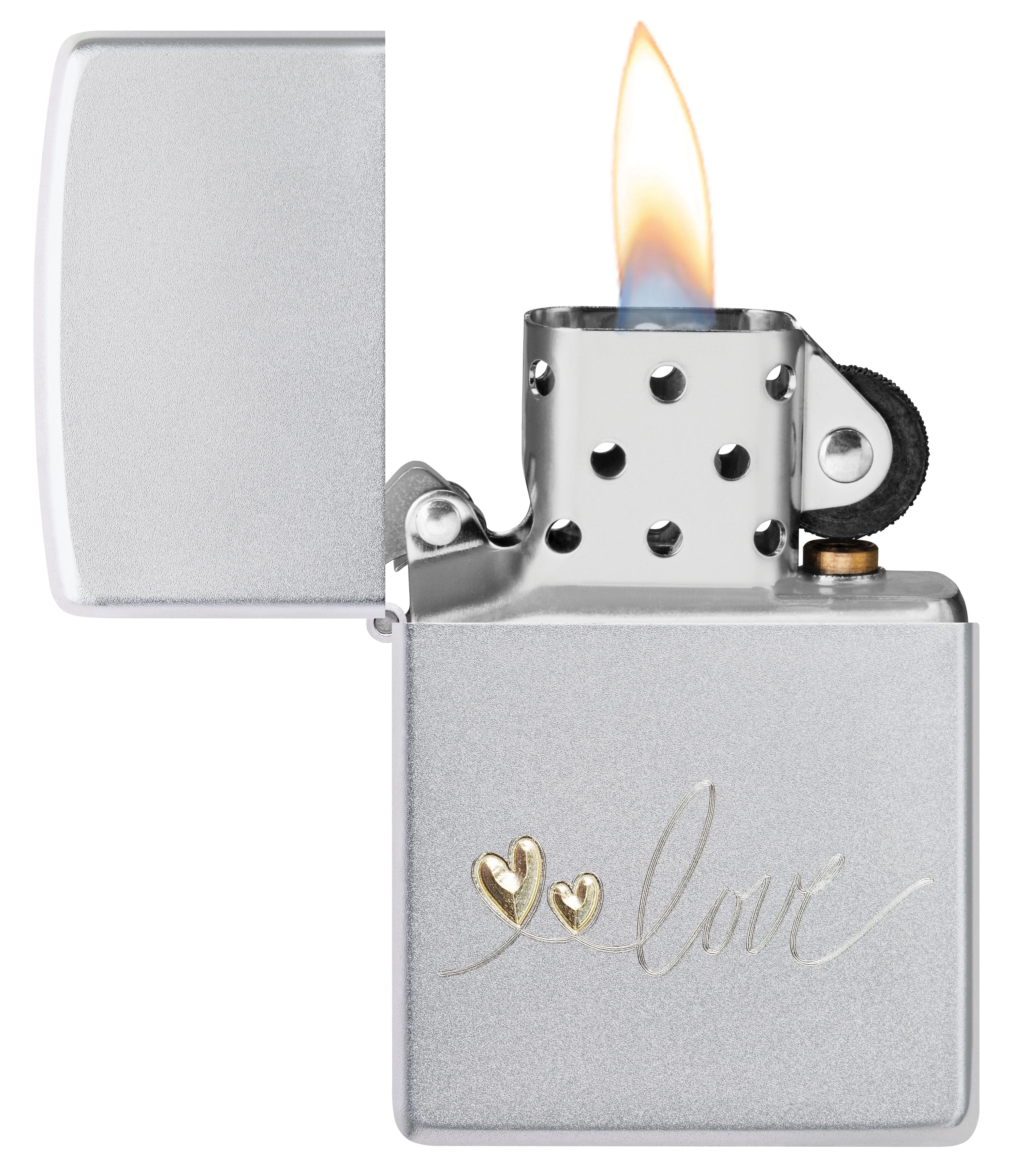 Zippo Love Scripture, Satin Chrome Lighter #48725