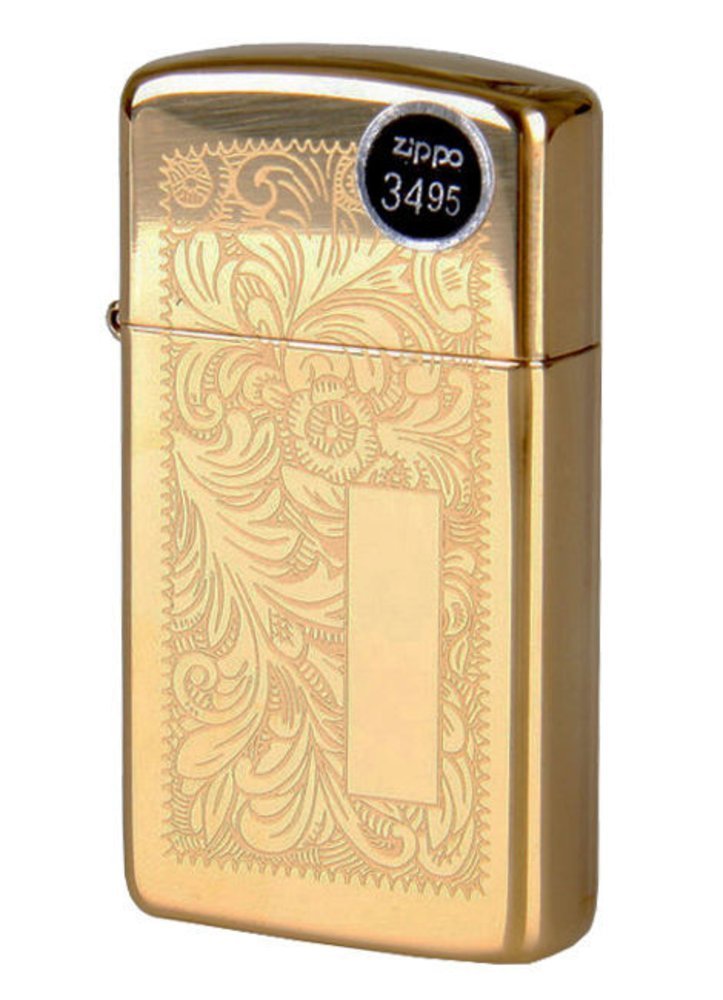 Zippo Venetian, High Polish Brass Lighter #1652B