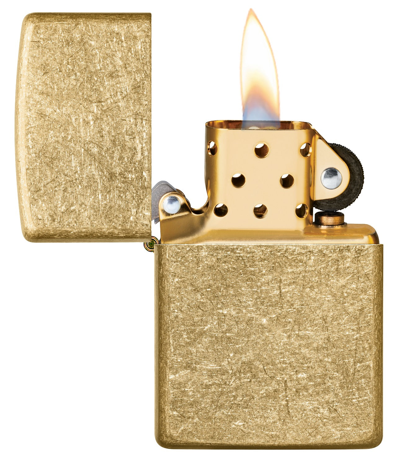 Zippo Classic Tumbled Brass Lighter #49477